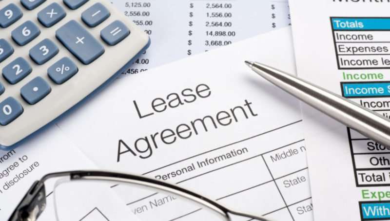 background image of lease agreement